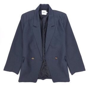 NEW Love, Bonito Gerty Tailored Tie Back Blazer Suit Navy Old Money Quiet Luxury